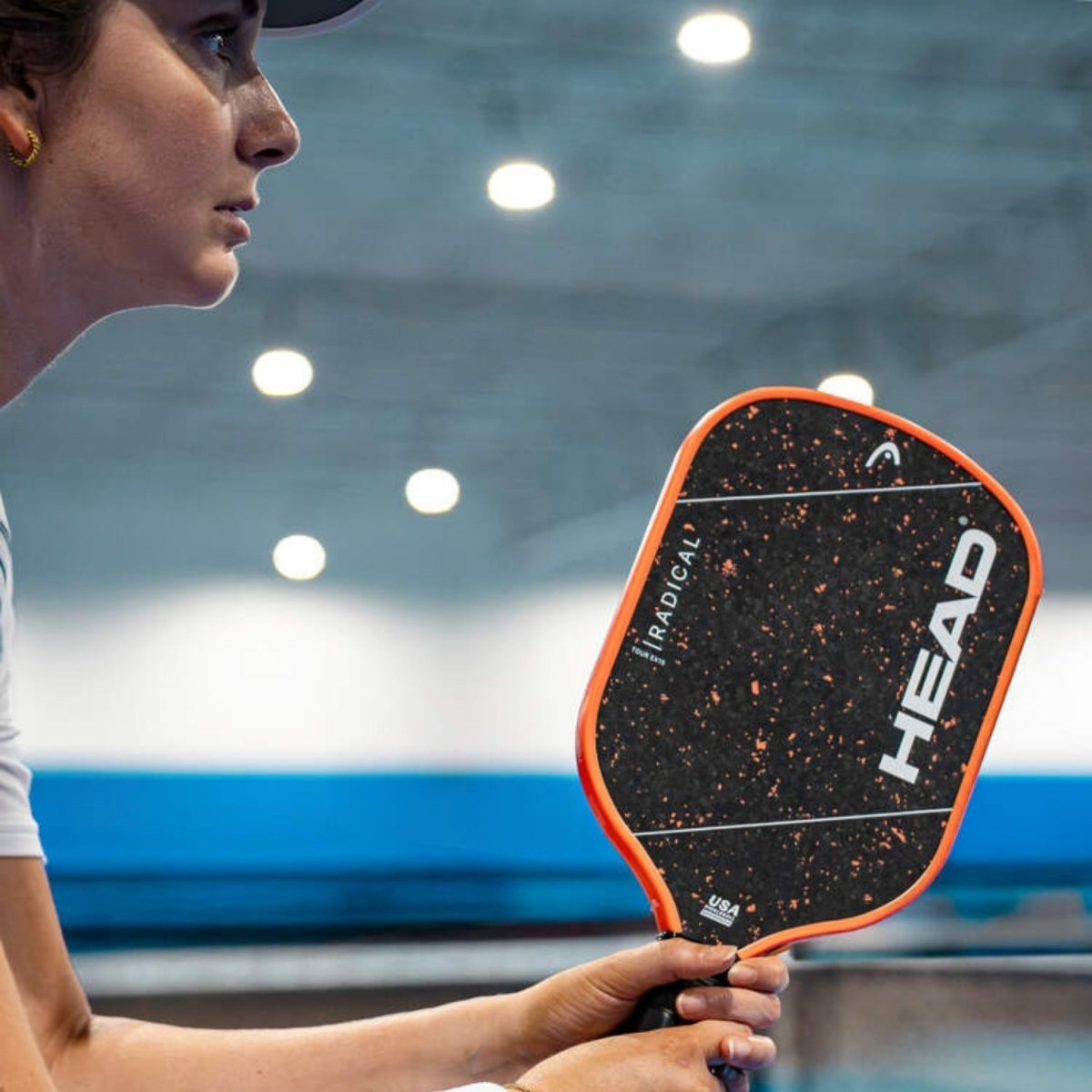 Head Radical Tour EX Raw Raquette De Pickleball – Poignée Allongée, Carbone Brut, Technologie HST, 230 G, 15 Mm D'épaisseur