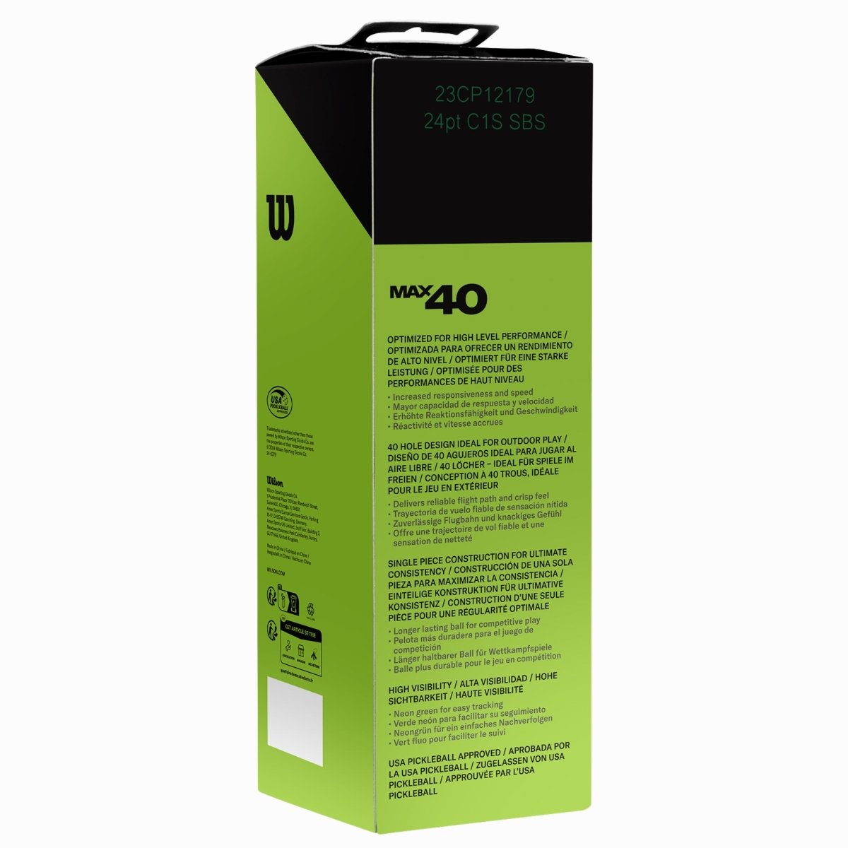 Wilson - Balles Wilson MAX 40 Outdoor Performance