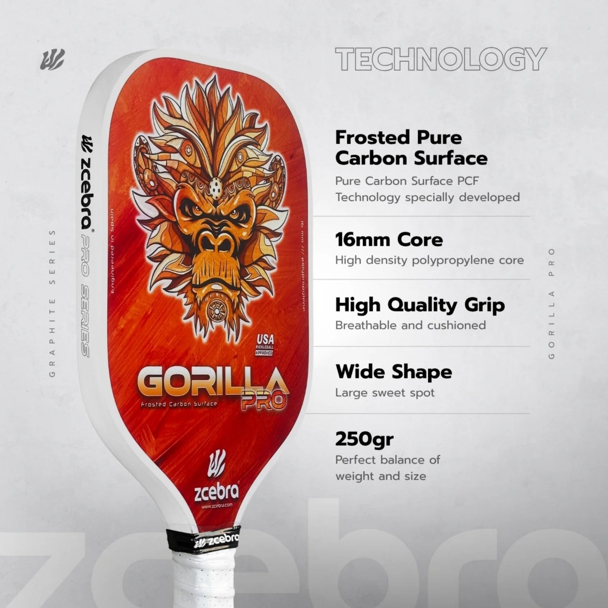 Zcebra - Raquette Zcebra Gorilla Pro