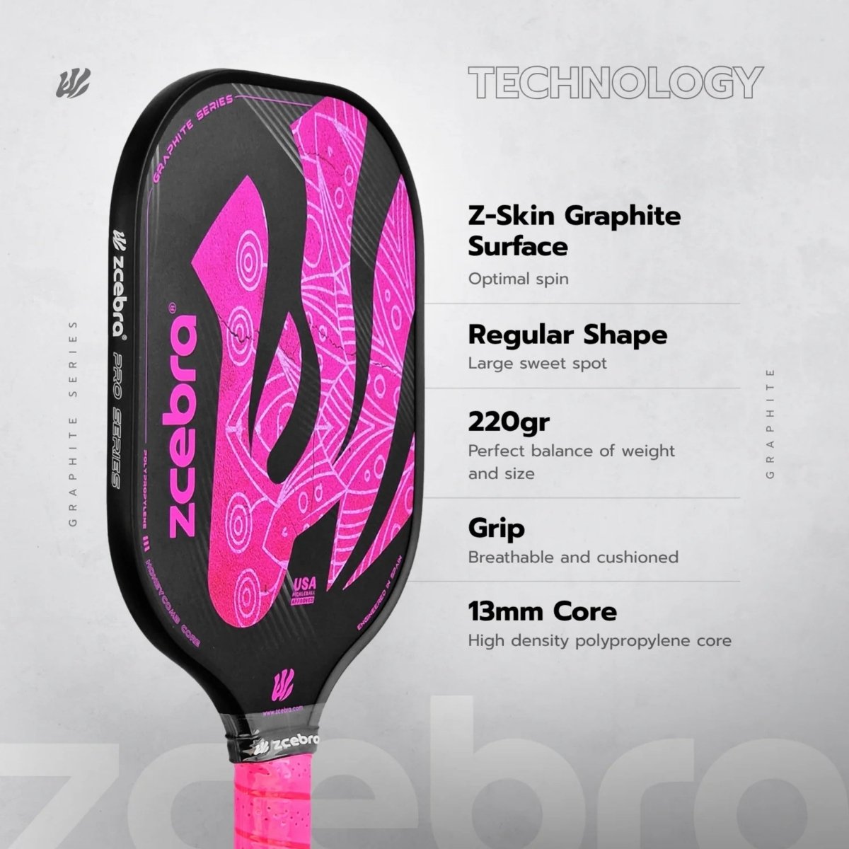 Zcebra - Raquette Zcebra Graphite