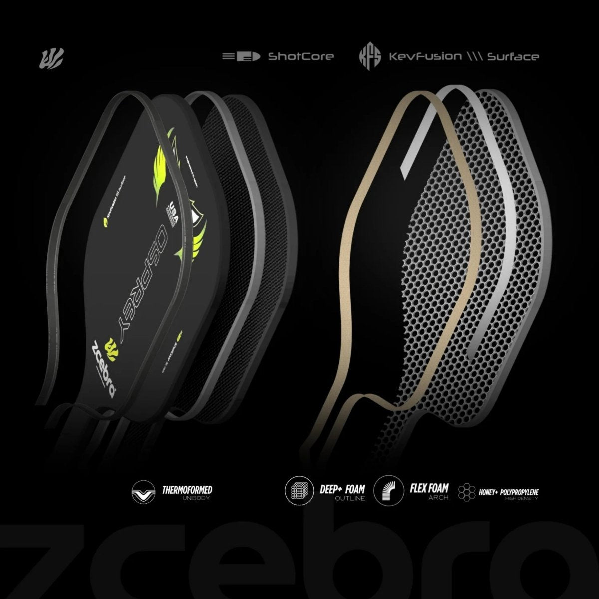 Zcebra - Raquette Zcebra Osprey ShotCore