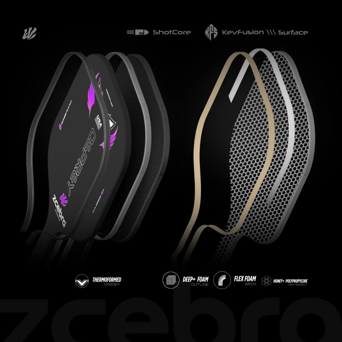 Zcebra - Raquette Zcebra Osprey ShotCore