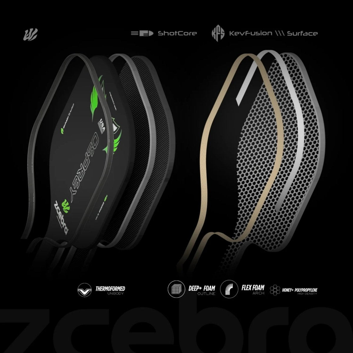 Zcebra - Raquette Zcebra Osprey ShotCore